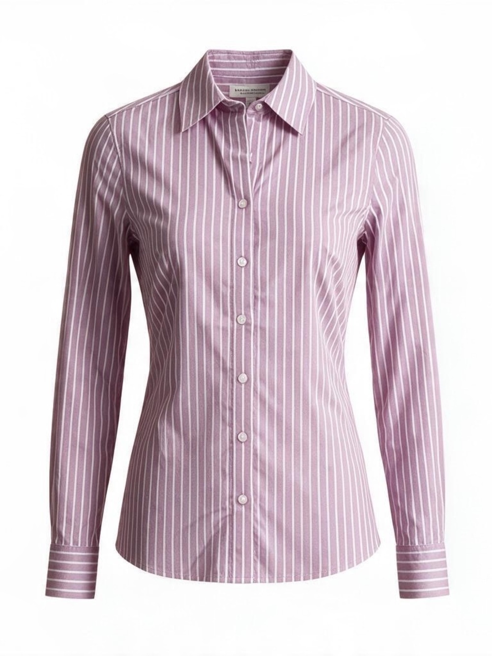 Banana Republic Pink & White Striped Button-Down Shirt